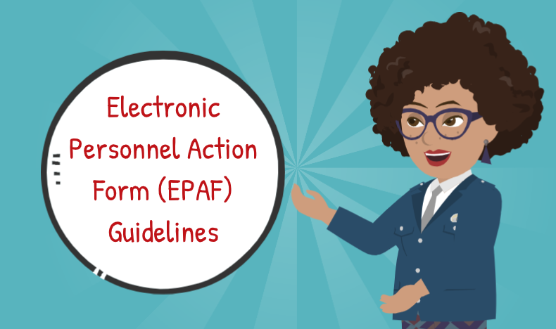 Electronic Personnel Action Form (EPAF) Guidelines